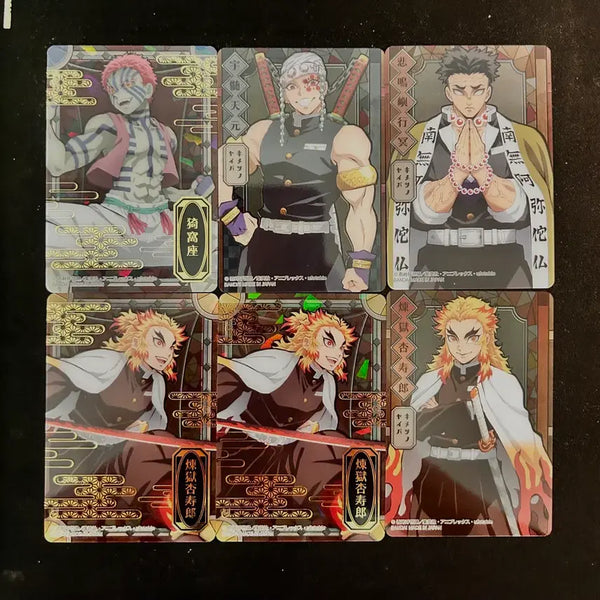 [BUNJANG] Demon Slayer Stained Glass Pack Version Cards Bundle Set / 귀멸의칼날 스테인드글라스 팩버전 카드 일괄