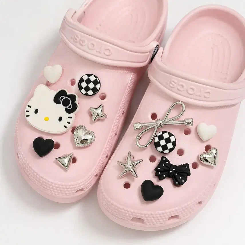 [BUNJANG] Hello Kitty GIBBITZ 15P Set (Black & White) / 키티 지비츠 15P (블랙&화이트)