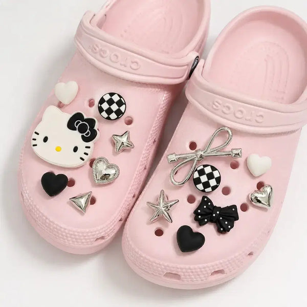 [BUNJANG] Hello Kitty GIBBITZ 15P Set (Black & White) / 키티 지비츠 15P (블랙&화이트)