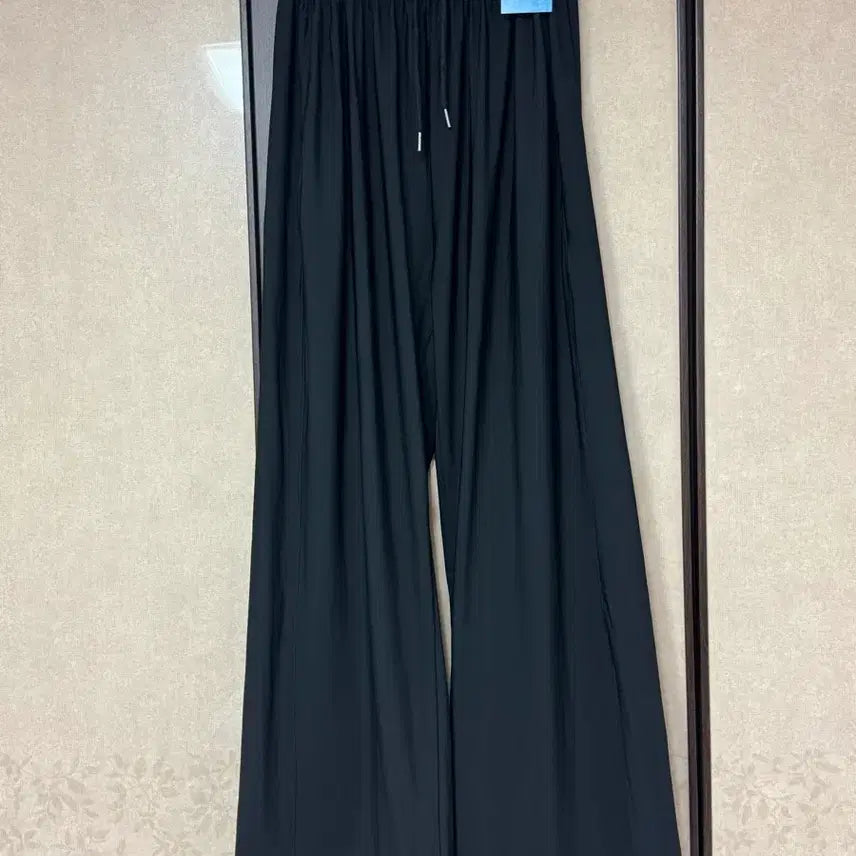 [BUNJANG] Men's Black Ice Banding Wide Pants / 새제품 남성- 아이스 바지 블랙 밴딩 와이드 팬츠