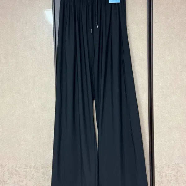 [BUNJANG] Men's Black Ice Banding Wide Pants / 새제품 남성- 아이스 바지 블랙 밴딩 와이드 팬츠