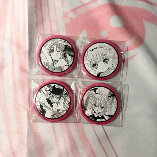 [BUNJANG] Cardcaptor Sakura Original Art Can Badge Set - 4 Types (Amu, Utau, Yaya, Ikuto) / 캐릭캐릭체인지 팝업 원화 캔뱃지 아무 세라 리마 4종 일괄