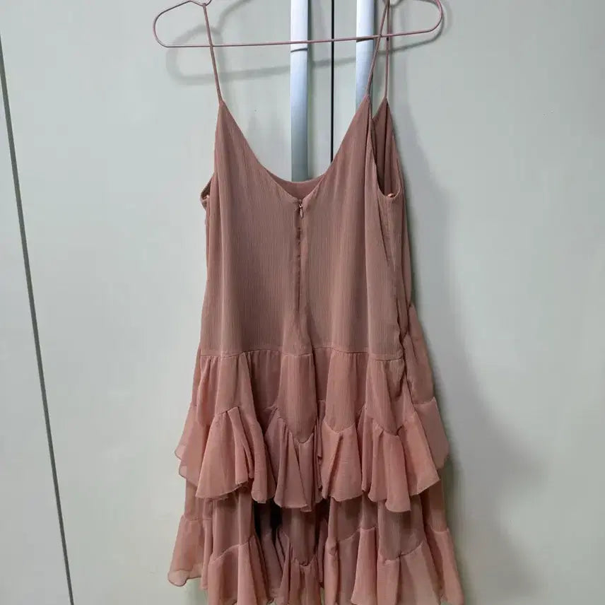 [BUNJANG] Zara Pink Mini Dress with Ruffle Detail / 자라 원피스