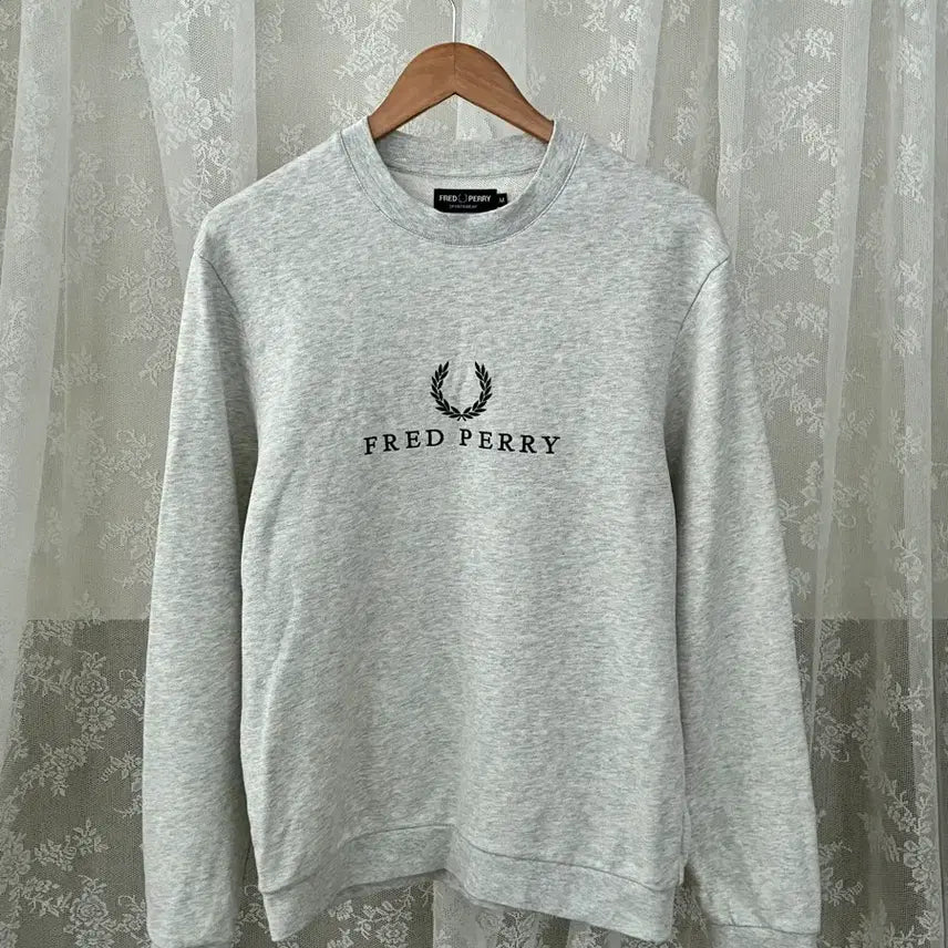 [BUNJANG] Fred Perry Sportswear Sweatshirt Gray / M) 프레드페리 스포츠웨어 맨투맨 그레이