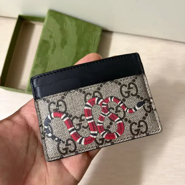 [BUNJANG] Gucci Snake Card Wallet Beige / 구찌 스네이크 카드지갑 베이지