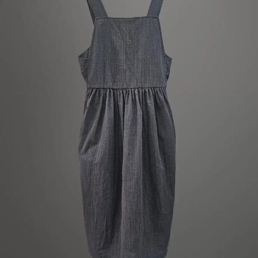[BUNJANG] BEAKER Checked Strap Long Dress / 비이커 BEAKER 체크 롱원피스예요