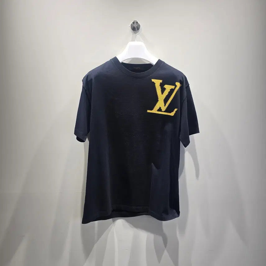 [BUNJANG] Louis Vuitton LV Brick Logo Short Sleeve T-Shirt L / [중고/정품] 루이비통 LV 브릭 로고 반팔 티셔츠 L