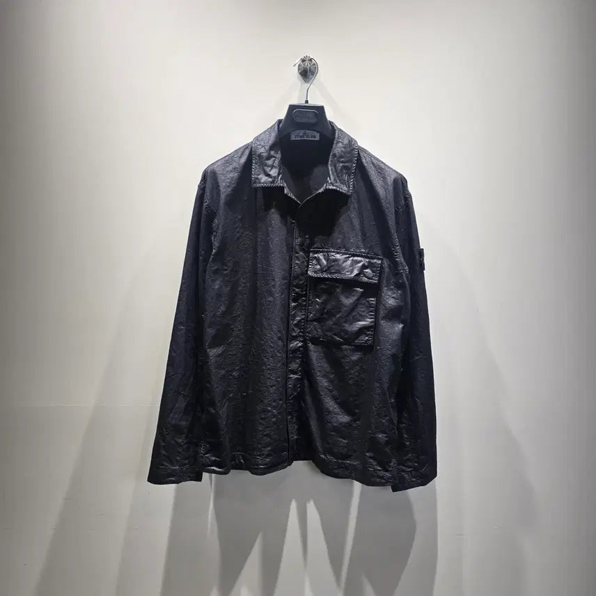 [BUNJANG] Stone Island Pocket Detail Comfort Fit Overshirt L Black / [중고/정품] 스톤 아일랜드 포켓 디테일 컴포트 핏 오버셔츠 L