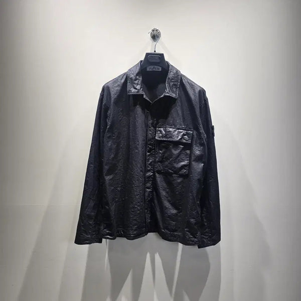 [BUNJANG] Stone Island Pocket Detail Comfort Fit Overshirt L Black / [중고/정품] 스톤 아일랜드 포켓 디테일 컴포트 핏 오버셔츠 L
