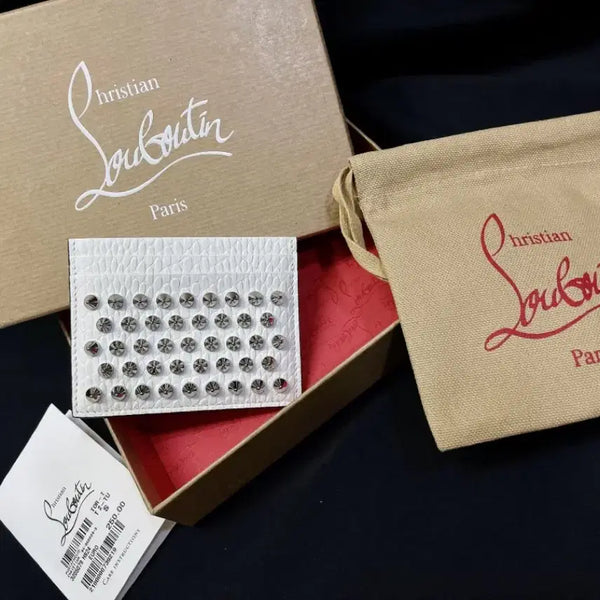 [BUNJANG] Christian Louboutin Spike Card Holder / <미사용 새상품> <정품> 크리스찬루부탱 스파이크 카드지갑