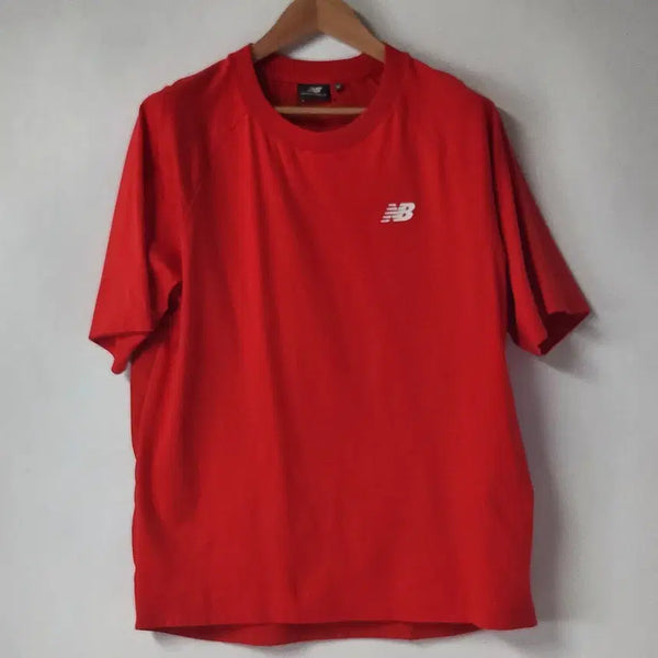 [BUNJANG] New Balance Round Neck Short Sleeve T-Shirt Red XL / 뉴발란스 라운드넥 반팔 티셔츠 레드 XL