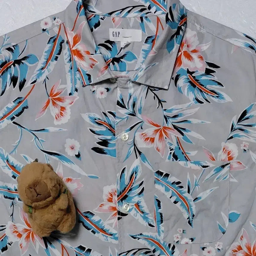 [BUNJANG] GAP Tropical Hawaiian Short Sleeve Shirt (Men's M) / [M] GAP 갭 트로피컬 하와이안 반팔 셔츠