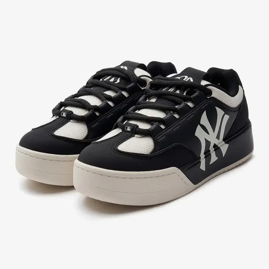 [BUNJANG] MLB Chunky Wide Sneakers Black 245 / (세탁완료) MLB 엠엘비 청키와이드 운동화 245