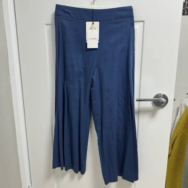 [BUNJANG] BYMIN Navy Wide Linen Pants M New / BYMIN 네이비 와이드 린넨 팬츠 M 새상품