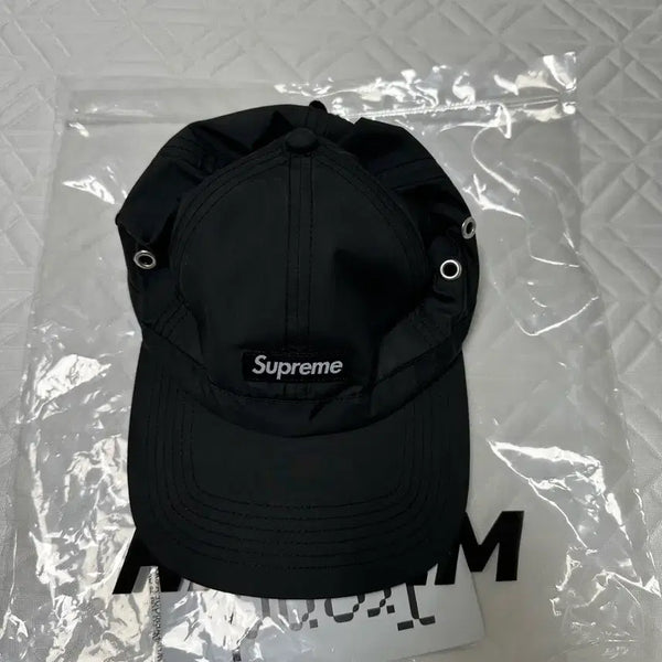 [BUNJANG] Supreme Crown Band Nylon 6-Panel Cap Black / 슈프림 모자 크라운 밴드 나일론 6-패널 블랙 - 24SS