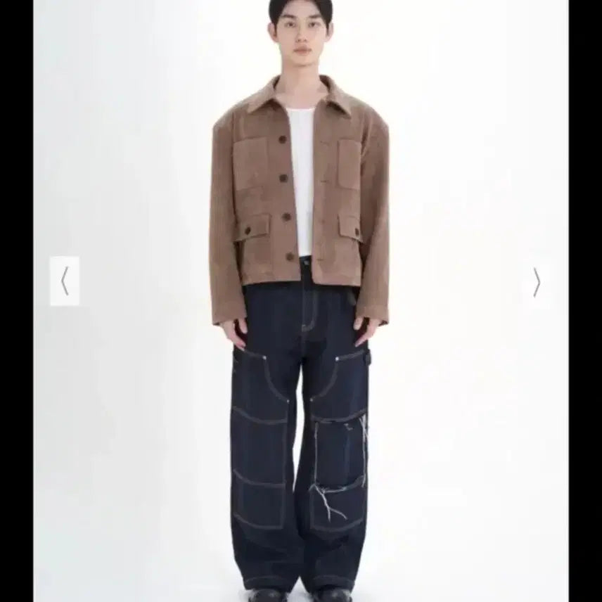[BUNJANG] Cinder Cropped Suede Jacket Mocha Beige / 신더 cinder 크롭 스웨이드 자켓 모카베이지 새제품