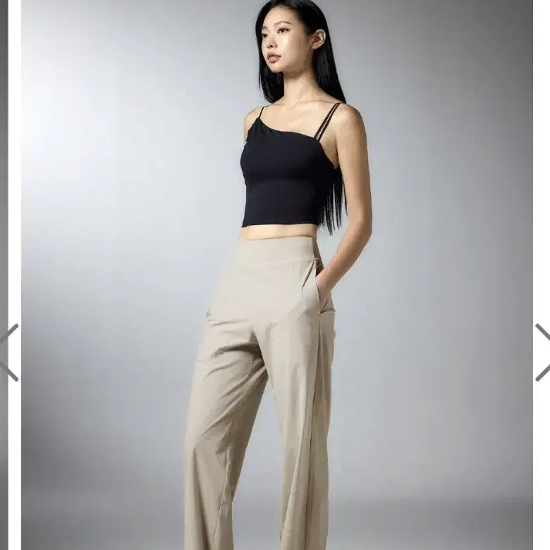 [BUNJANG] Xexymix Light Tension Straight Pants M Cream Gray / (새상품) 젝시믹스 라이트텐션 스트레이트 팬츠 M