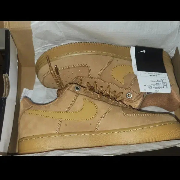 [BUNJANG] Nike Air Force 1 '07 WB Flax/Wheat Sneakers (Size 250) / 나이키 된장포스 새상품 풀박스