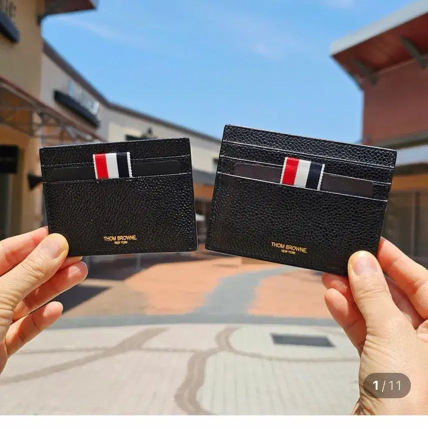 [BUNJANG] Thom Browne Card Wallet Black / 톰브라운 카드 지갑 블랙