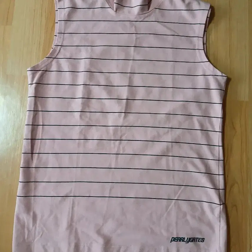 [BUNJANG] Pargates Sleeveless T-Shirt Pink / 파리게이츠     민소매 티셔츠 핑크