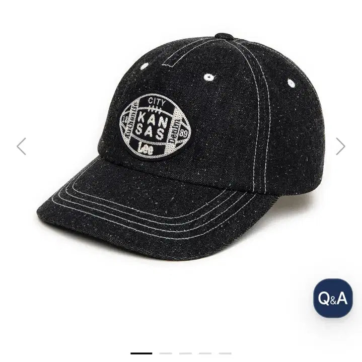 [BUNJANG] Lee Denim Embroidered Patch Ball Cap Indigo / 리 데님 자수패치 볼캡 인디고 모자 판매합니다