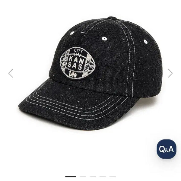 [BUNJANG] Lee Denim Embroidered Patch Ball Cap Indigo / 리 데님 자수패치 볼캡 인디고 모자 판매합니다