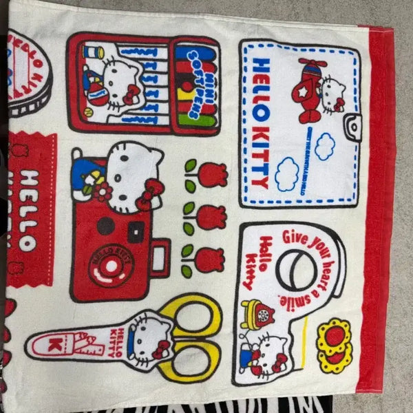 [BUNJANG] Sanrio Hello Kitty Beach Towel / 산리오 헬로키티 비치 타올 수영장 수건 오리지널 키티