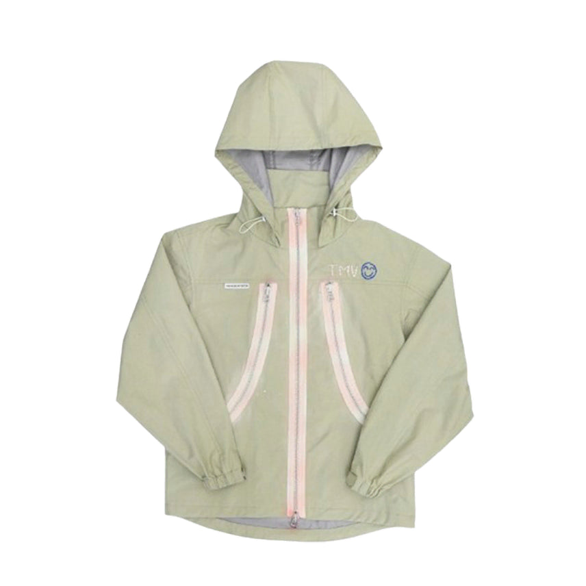 [BUNJANG] The Museum Visitor TMV Stitched Sprayed Windbreaker (Ivory) / 더뮤지엄비지터 윈드브레이커