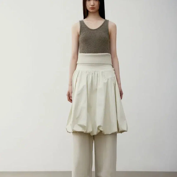 [BUNJANG] Low Classic Bubble Midi Skirt / 로우클래식 버블 미디 스커트