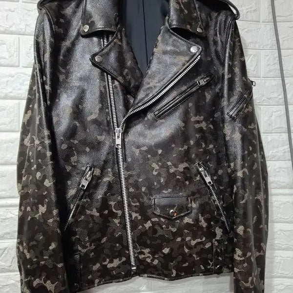 [BUNJANG] No Brand Lambskin Rider Jacket Brown / 라이더 가죽자켓