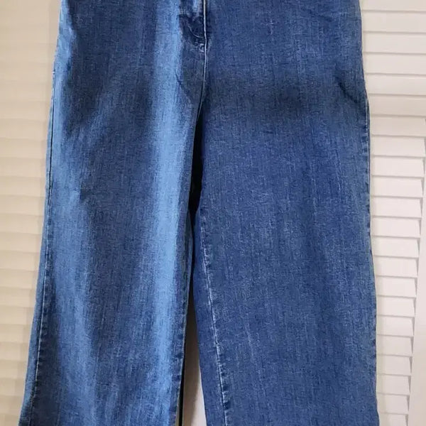 [BUNJANG] Studio Tomboy Denim Wide Pants (7/10 Length) / 청청 데님 와이드 팬츠 7부