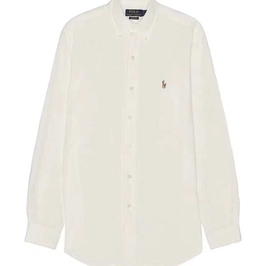 [BUNJANG] Polo Ralph Lauren Chambray White Shirt Classic Size L / 폴로 랄프로렌 샴브레이 화이트 셔츠 클래식 L사이즈
