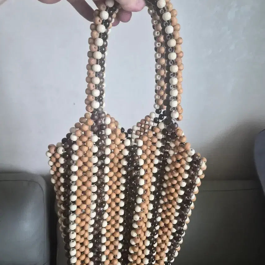 [BUNJANG] ZARA Beaded Shoulder Bag / OS)자라 비즈숄더백