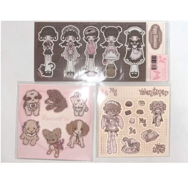 [BUNJANG] Fancy Atelier Yeopopo Sticker Set (5 Pieces) / 팬시아뜰리에 연포포 스티커