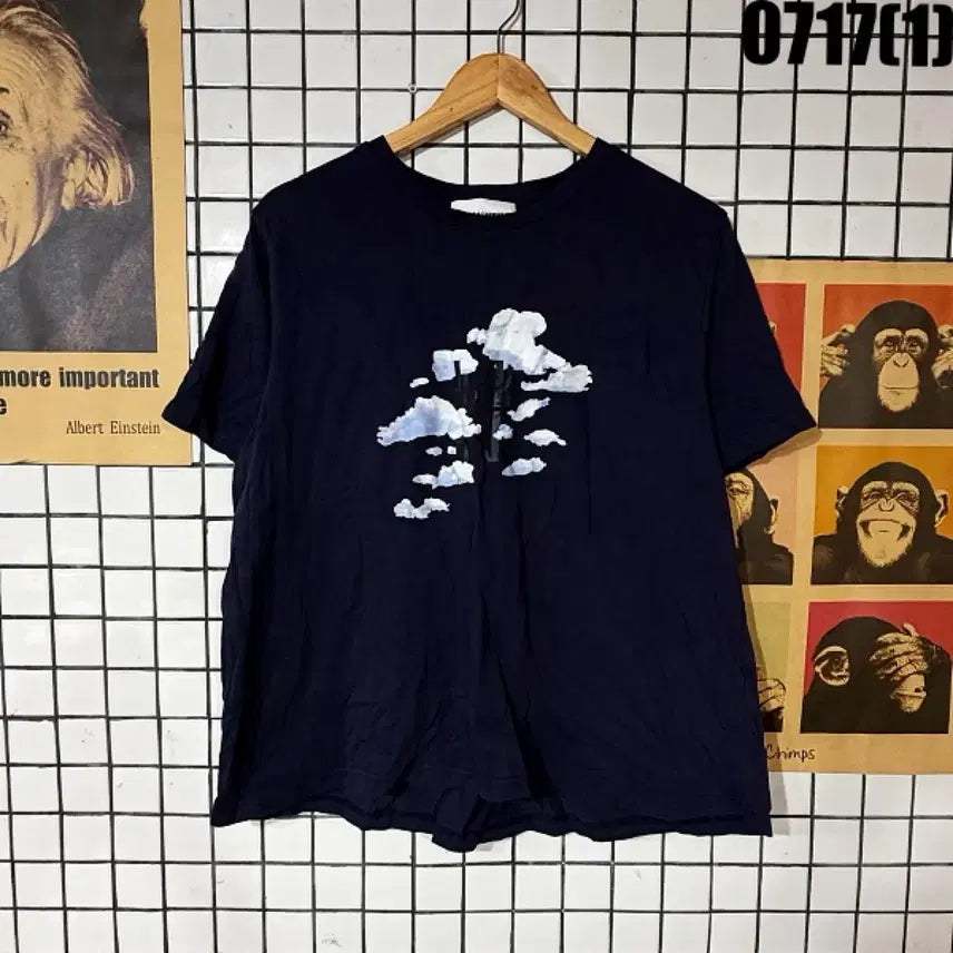 [BUNJANG] KARL Navy Short Sleeve T-Shirt Size 100 / KARL 남색 반팔 티셔츠 100