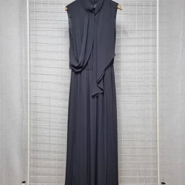 [BUNJANG] Jigott Pleated Chiffon Dress / 지고트 플리츠 쉬폰원피스 (상세설명 확인)