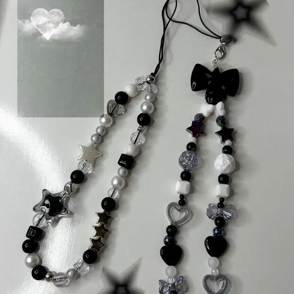 [BUNJANG] Handmade Beaded Phone Strap Keychain / 핸드메이드 비즈 핸드폰 스트랩 키링