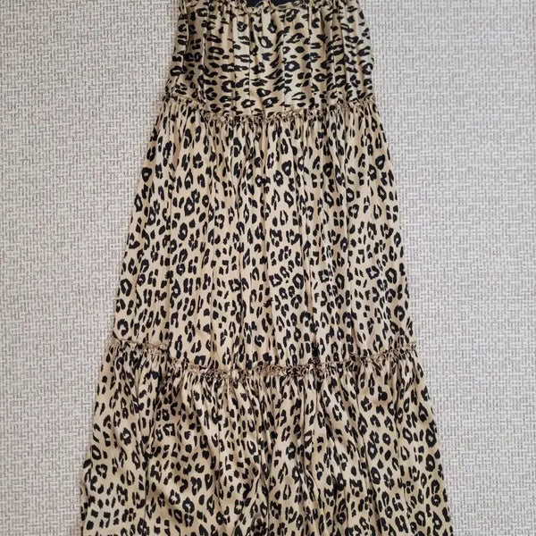 [BUNJANG] SUZYMIN Leopard Maxi Skirt Beige / SUZYMIN(수지민)레오파드 롱 스커트 베이지