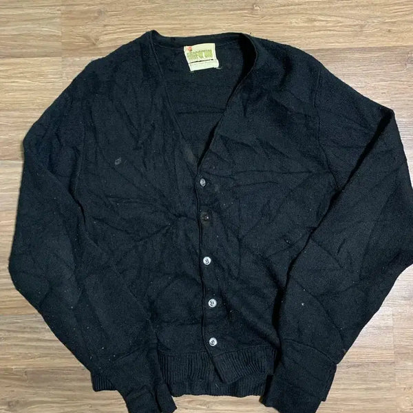 [BUNJANG] Vintage 80s Acrylic Cardigan / 빈티지 80s 아크릴 가디건