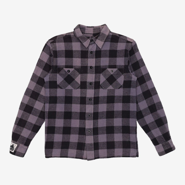 [BUNJANG] XLARGE Flannel Check Shirt Black Check / XLARGE 엑스라지 플란넬 체크 셔츠