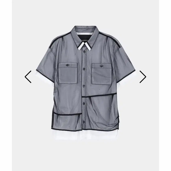 [BUNJANG] Andersson Bell White Sheer Layered Shirt / 앤더슨벨 화이트 시어 레이어드 셔츠