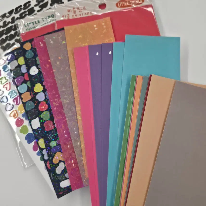 [BUNJANG] Alphabet, Number, and Hangul Sticker Binder Set (3 pcs) / 알파벳 숫자 한글 수입 스티커 바인더 3개