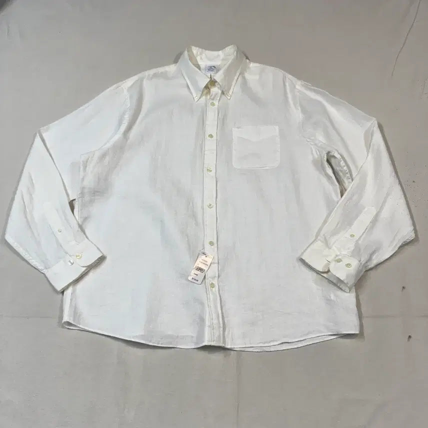 [BUNJANG] Brooks Brothers Original White Linen Polo Shirt XL / XL) 브룩스브라더스 화이트 린넨 오리지널 폴로 셔츠