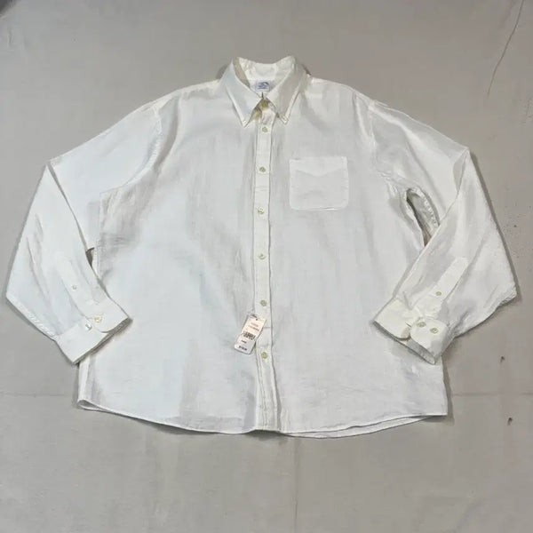 [BUNJANG] Brooks Brothers Original White Linen Polo Shirt XL / XL) 브룩스브라더스 화이트 린넨 오리지널 폴로 셔츠