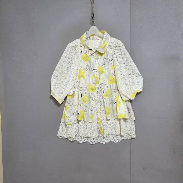 [BUNJANG] Color-Blocked Blouse / 배색 넘이쁜 블라우스 FF  n7708
