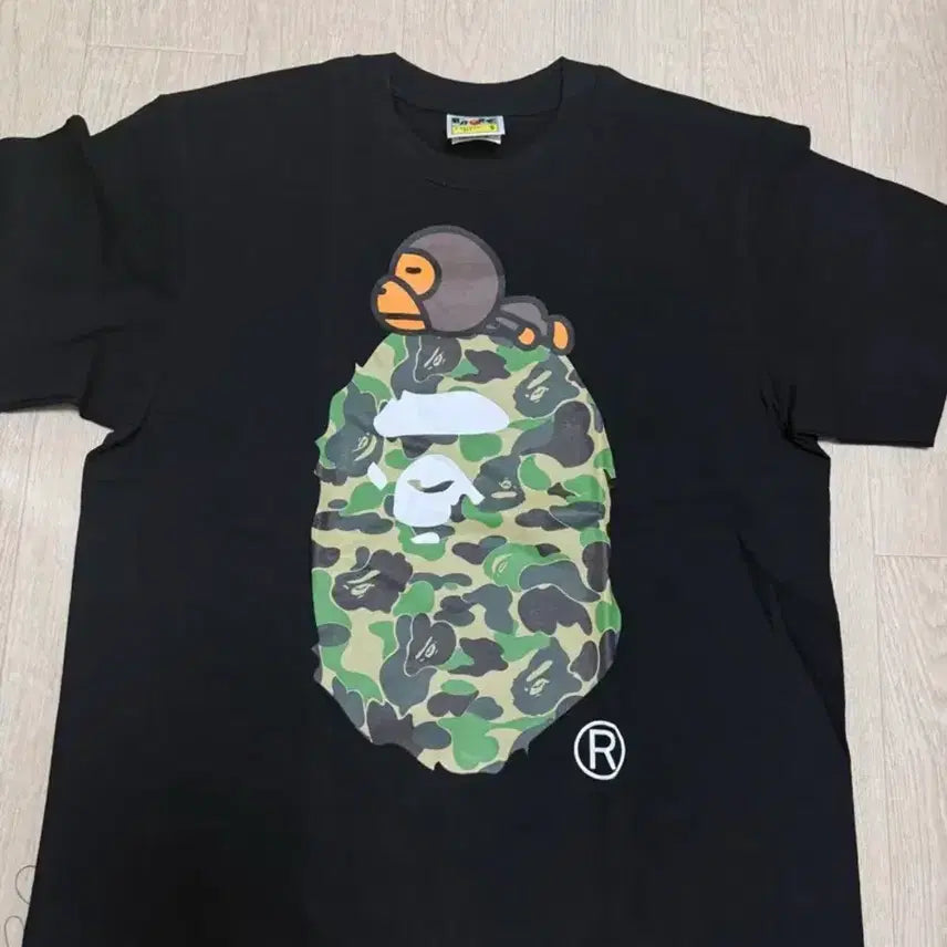 [BUNJANG] BAPE Milo Short Sleeve T-Shirt Black Size S / 베이프 마일로 반팔티 / S