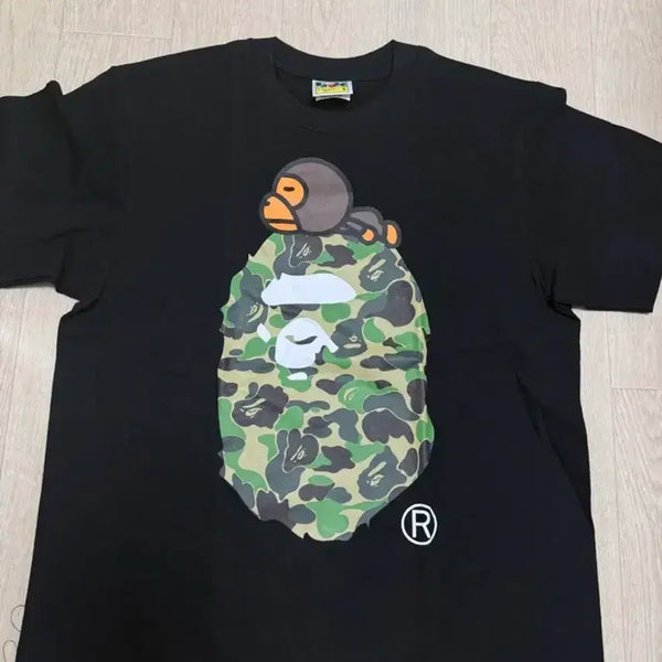 [BUNJANG] BAPE Milo Short Sleeve T-Shirt Black Size S / 베이프 마일로 반팔티 / S