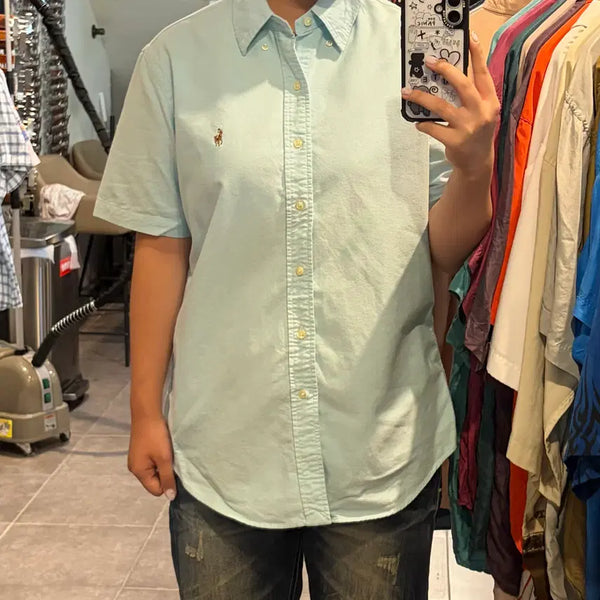 [BUNJANG] Polo Ralph Lauren Short Sleeve Shirt Mint M / [NO.9] 폴로 랄프로렌 반팔셔츠 민트