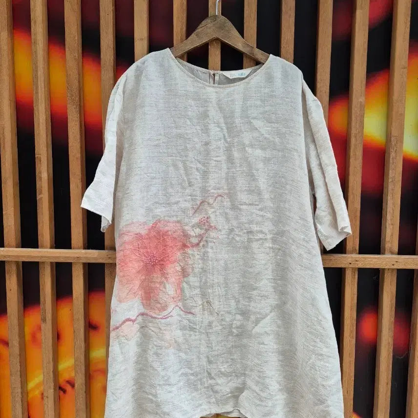 [BUNJANG] isae Linen Long Blouse / 이새 isae린넨 롱블라우스66