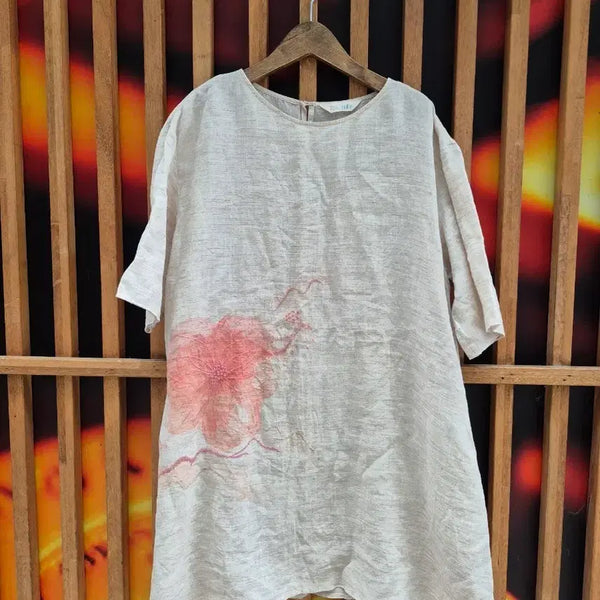 [BUNJANG] isae Linen Long Blouse / 이새 isae린넨 롱블라우스66